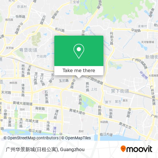 广州华景新城(日租公寓) map