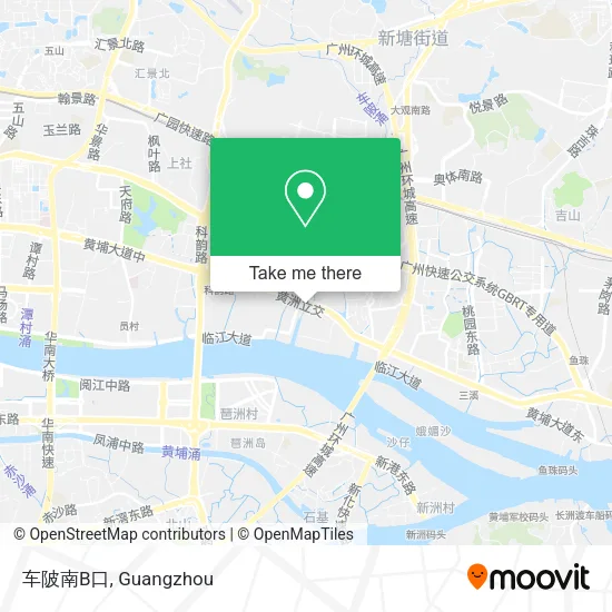 车陂南B口 map