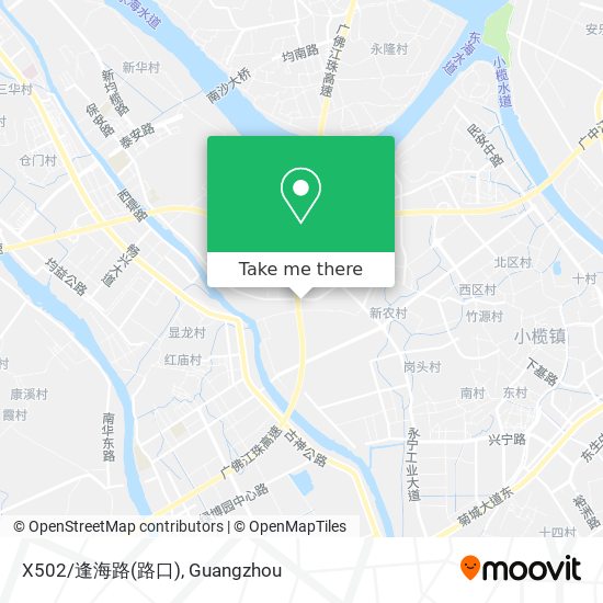 X502/逢海路(路口) map