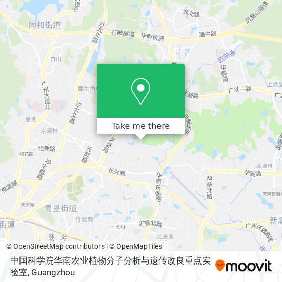 中国科学院华南农业植物分子分析与遗传改良重点实验室 map