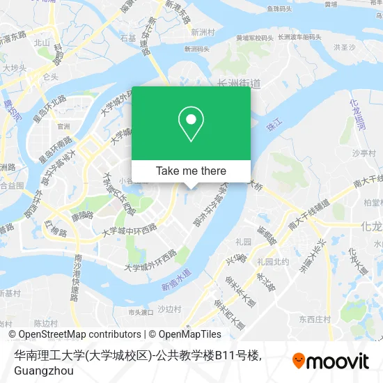 华南理工大学(大学城校区)-公共教学楼B11号楼 map