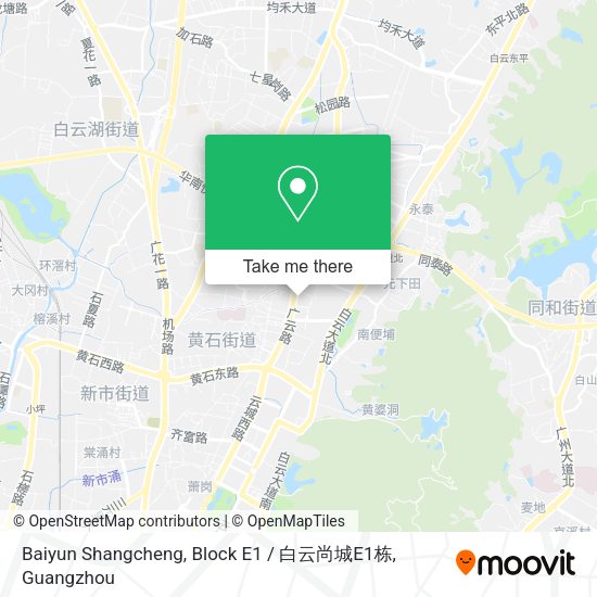 Baiyun Shangcheng, Block E1 / 白云尚城E1栋 map
