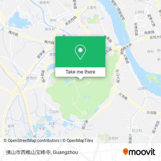 佛山市西樵山宝峰寺 map