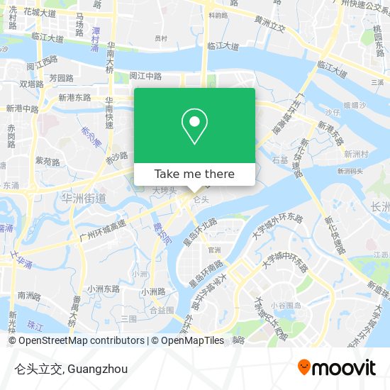 仑头立交 map