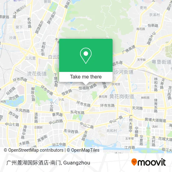 广州麓湖国际酒店-南门 map