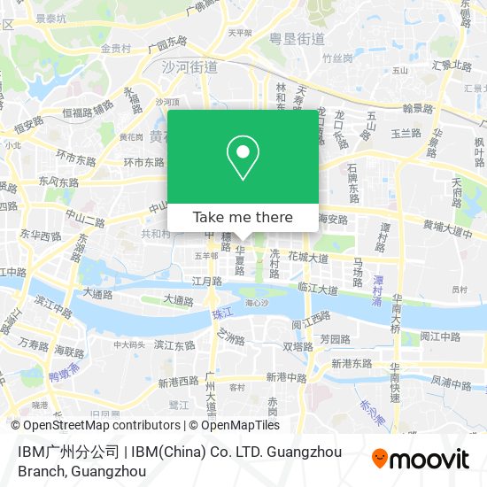 IBM广州分公司 | IBM(China) Co. LTD. Guangzhou Branch map