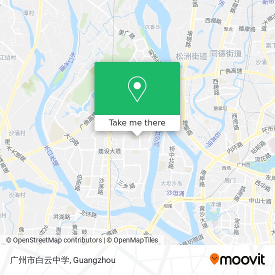 广州市白云中学 map