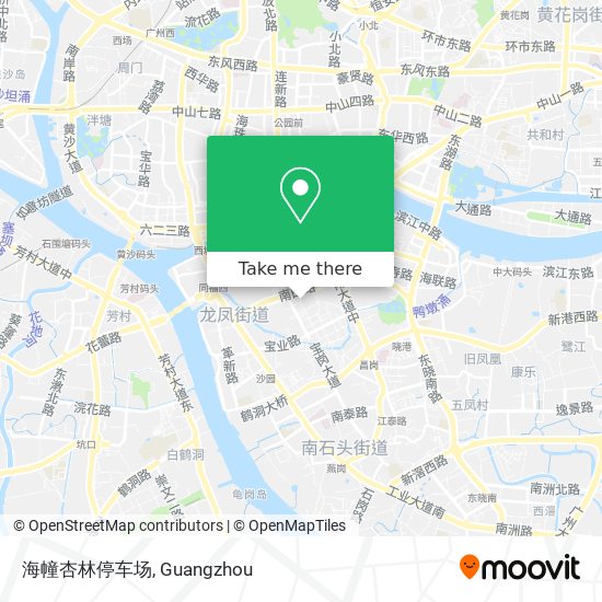 海幢杏林停车场 map