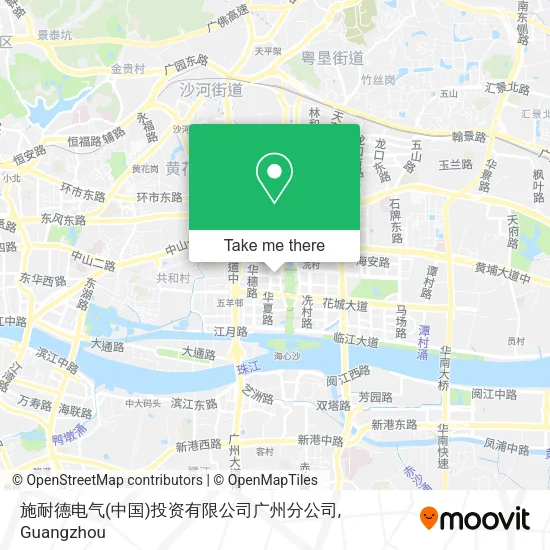 施耐德电气(中国)投资有限公司广州分公司 map