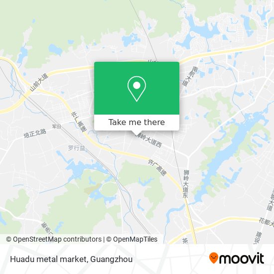 Huadu metal market map