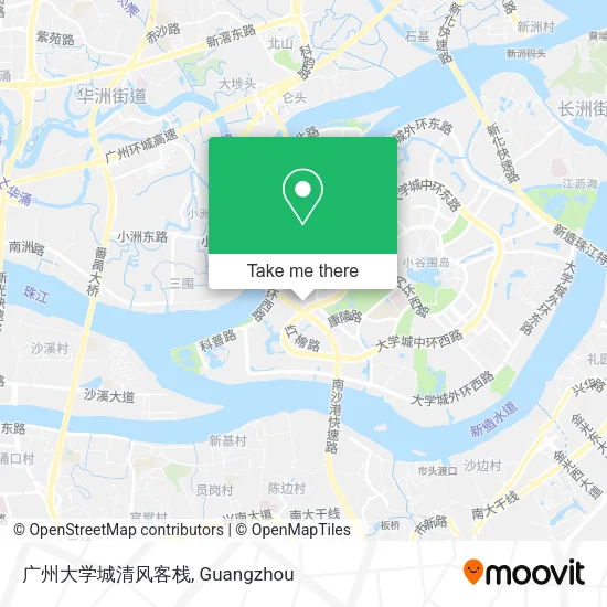 广州大学城清风客栈 map
