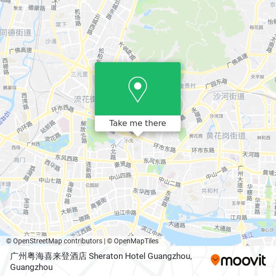 广州粤海喜来登酒店 Sheraton Hotel Guangzhou map
