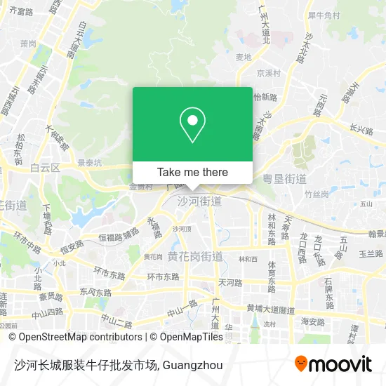 沙河长城服装牛仔批发市场 map