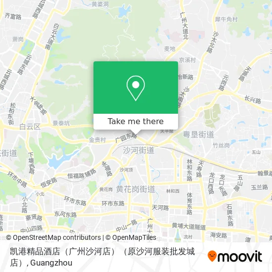 凯港精品酒店（广州沙河店）（原沙河服装批发城店） map