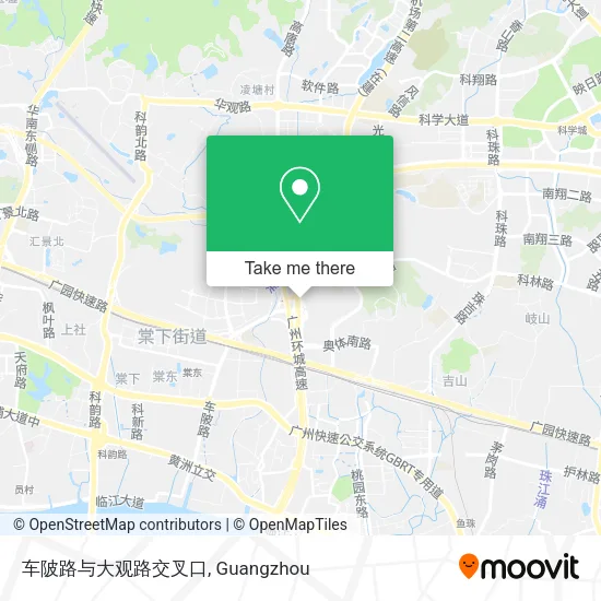 车陂路与大观路交叉口 map