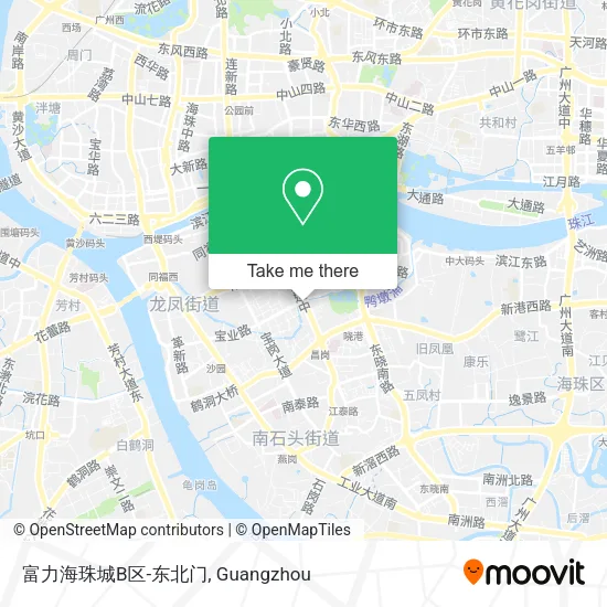 富力海珠城B区-东北门 map