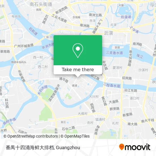 番禺十四涌海鲜大排档 map