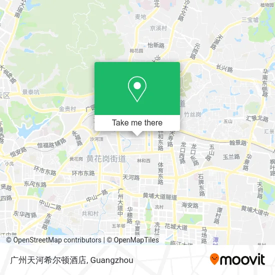 广州天河希尔顿酒店 map