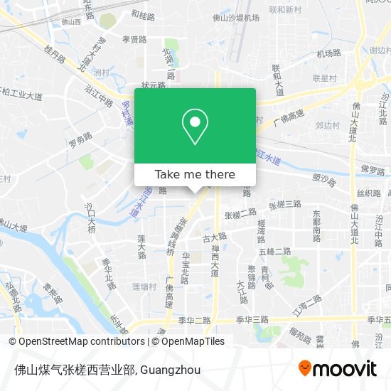 佛山煤气张槎西营业部 map