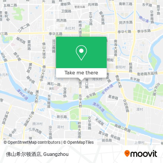 佛山希尔顿酒店 map