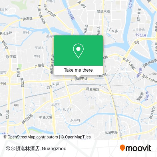 希尔顿逸林酒店 map