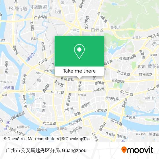 广州市公安局越秀区分局 map