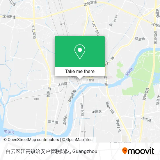 白云区江高镇治安户管联防队 map