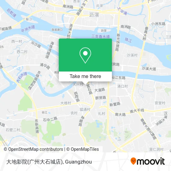 大地影院(广州大石城店) map