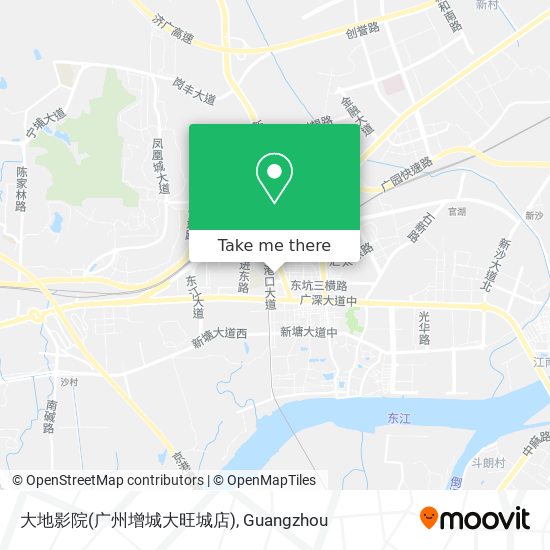 大地影院(广州增城大旺城店) map