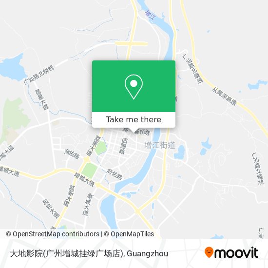 大地影院(广州增城挂绿广场店) map