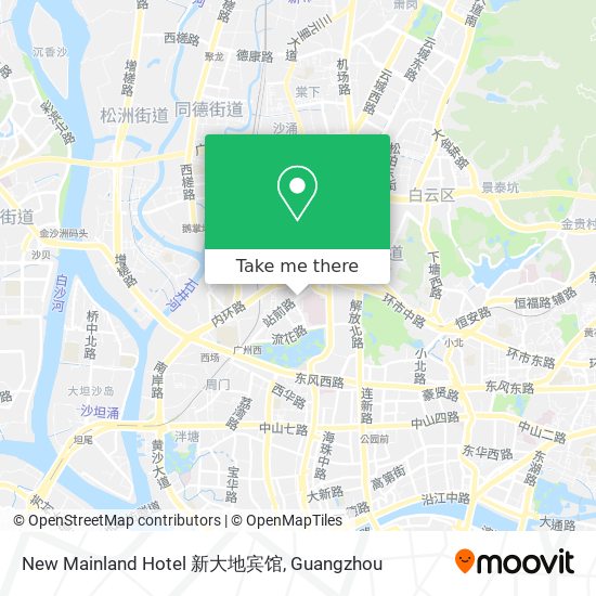 New Mainland Hotel 新大地宾馆 map