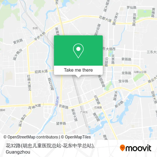 花32路(胡忠儿童医院总站-花东中学总站) map