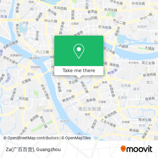 Za(广百百货) map