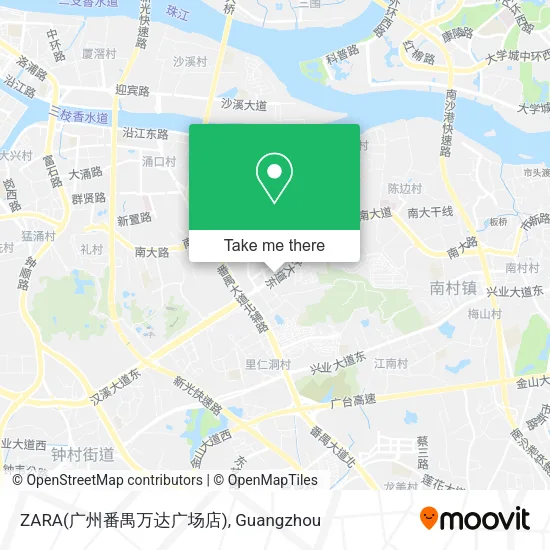 ZARA(广州番禺万达广场店) map