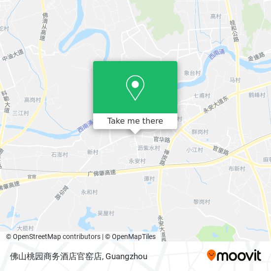 佛山桃园商务酒店官窑店 map