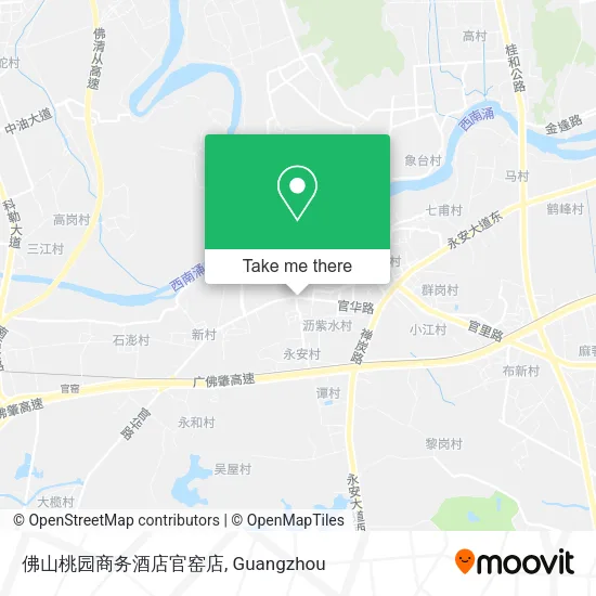 佛山桃园商务酒店官窑店 map