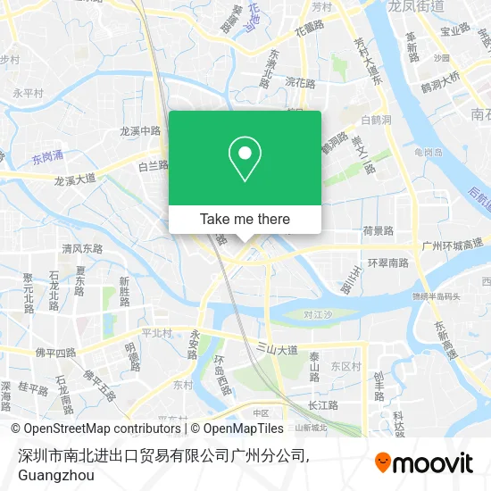 深圳市南北进出口贸易有限公司广州分公司 map