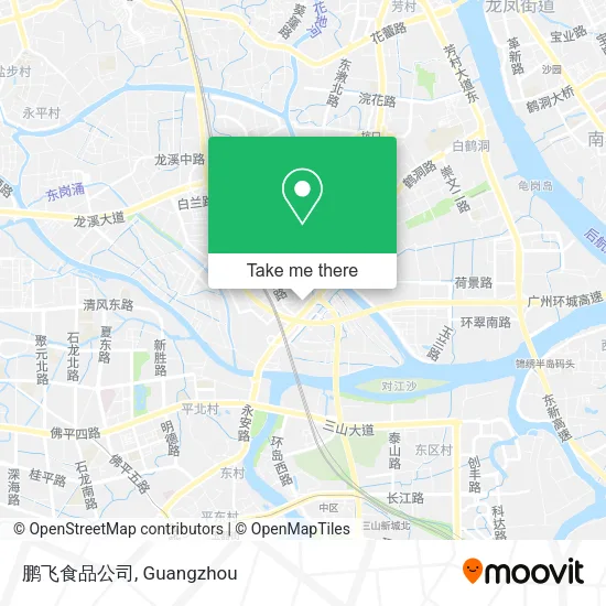 鹏飞食品公司 map