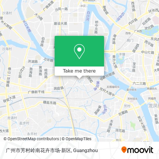 广州市芳村岭南花卉市场-新区 map