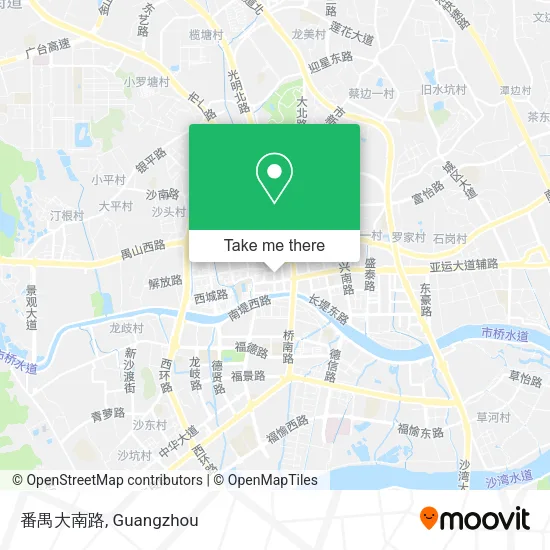 番禺大南路 map
