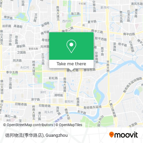 德邦物流(季华路店) map