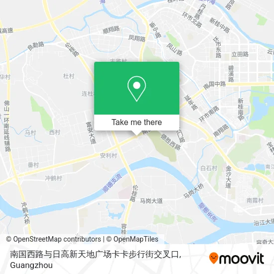 南国西路与日高新天地广场卡卡步行街交叉口 map