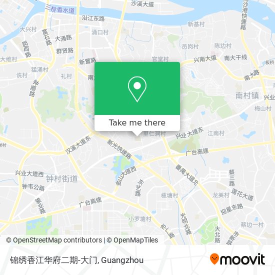 锦绣香江华府二期-大门 map