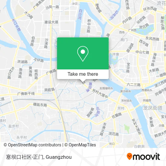 塞坝口社区-正门 map