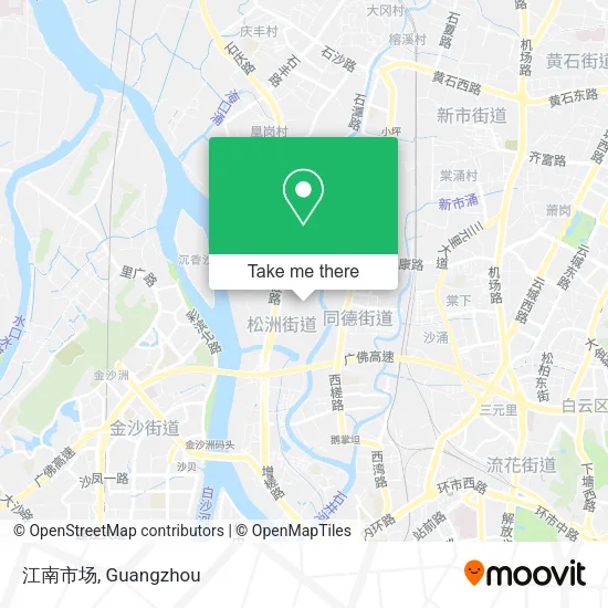 江南市场 map