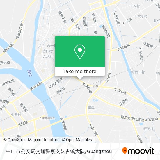 中山市公安局交通警察支队古镇大队 map