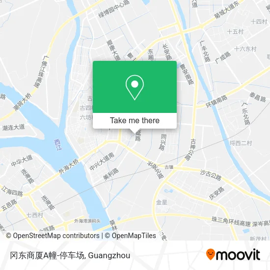 冈东商厦A幢-停车场 map