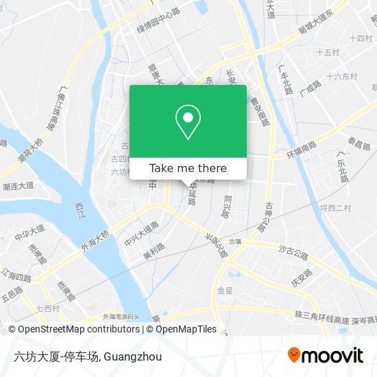 六坊大厦-停车场 map
