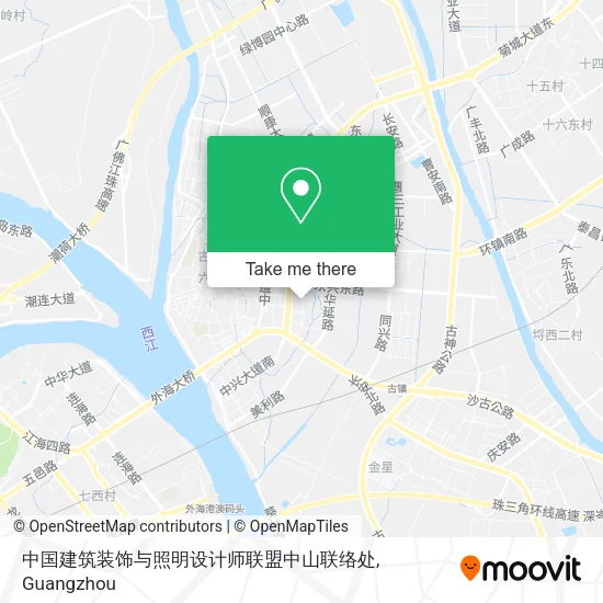 中国建筑装饰与照明设计师联盟中山联络处 map