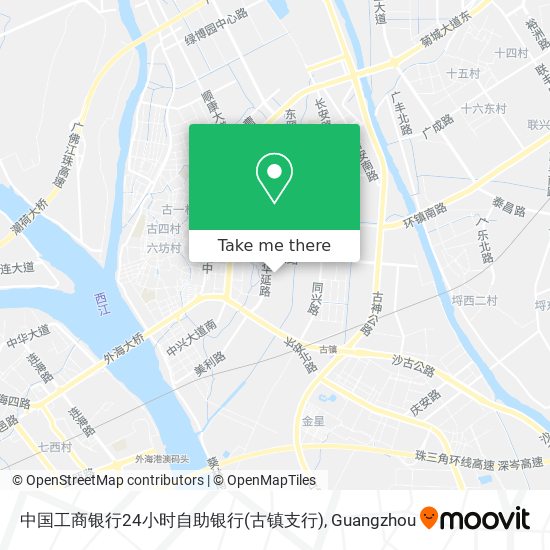 中国工商银行24小时自助银行(古镇支行) map